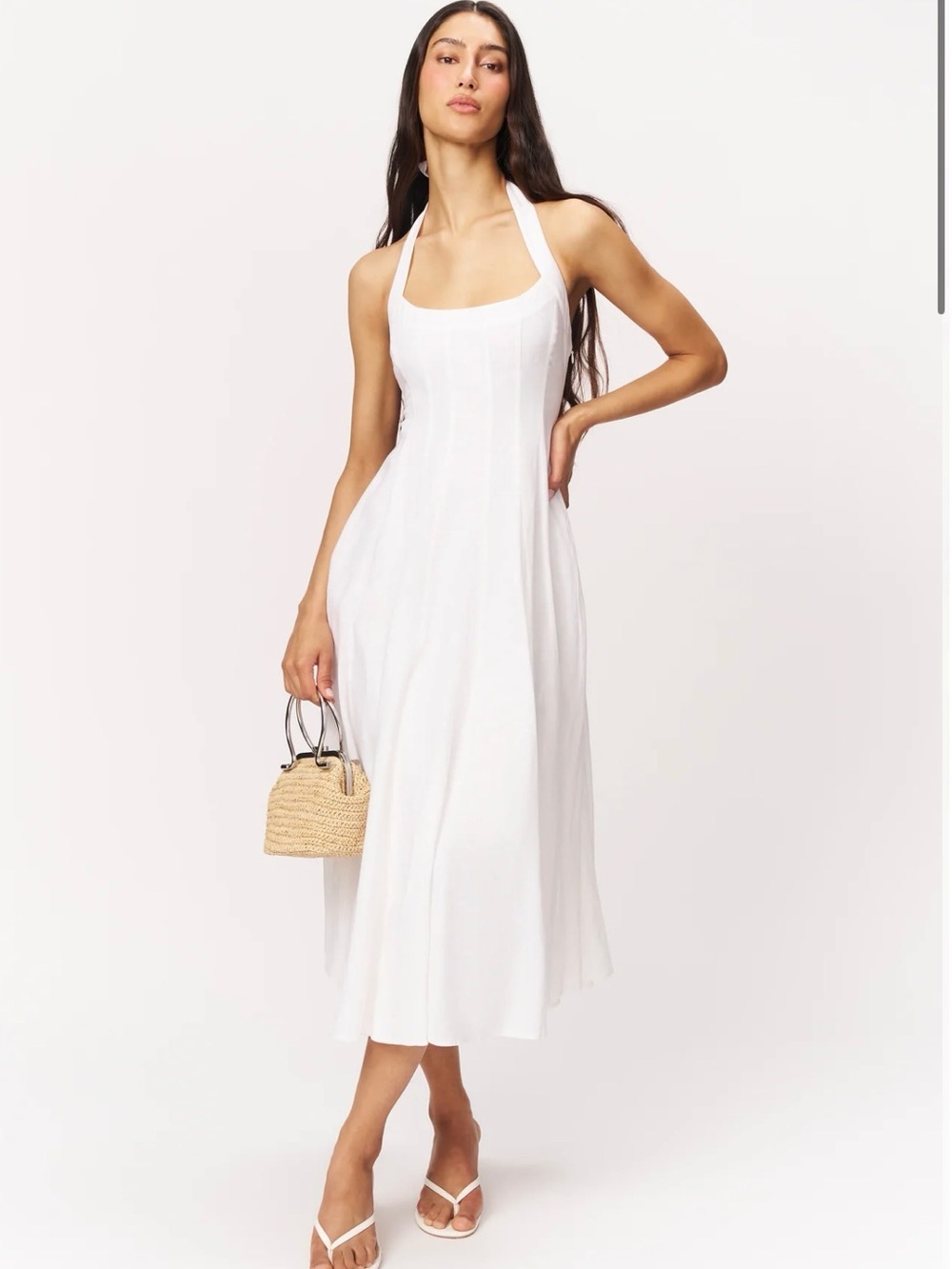 Danielle Guzio Leila Halter White Dress NWT - Elegant Summer Style